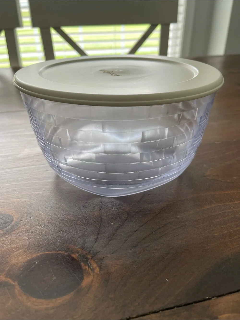 Longaberger Plastic Protector Lid and Container